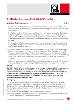 blackline rg - LEHR Rollladen