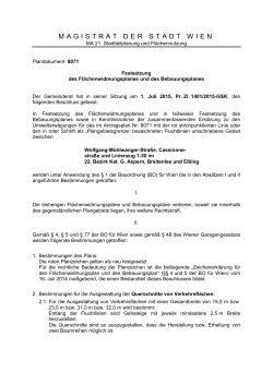 Festsetzung des Fl&auml;chenwidmungsplanes und des