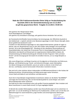 Haushaltsrede HH-Jahr 2016