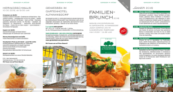 Brunchthemen 2016  - Gartenhotel Altmannsdorf