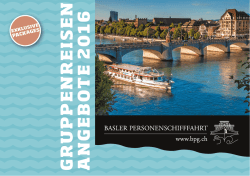 Gruppenreisen - Tourismus Rheinfelden