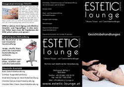 Gesichtsbehandlungen - Estetic Lounge Wien