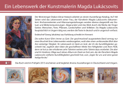 Ein Lebenswerk der Kunstmalerin Magda Luk&aacute;csovits