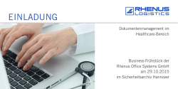 einladung - Rhenus Office Systems