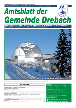 Amtsblatt der - Gemeinde Drebach