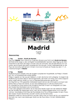 Madrid - Globus Gruppenreisen