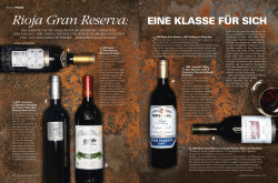 Rioja Gran Reserva: EINE KLASSE FÜR SICH