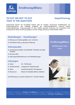ErnährungsBilanz Modulbeispiel
