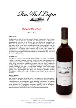 dolcetto d`asti - Azienda Agricola Rio del Lupo