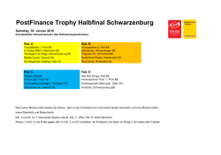 PostFinance Trophy Halbfinal Schwarzenburg