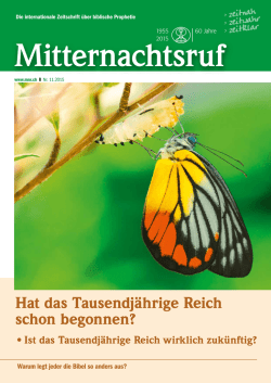 Hat das Tausendjährige Reich schon begonnen?