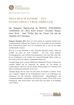 mein reich komme &ndash; ein fesselnder cyber-thriller - Digital