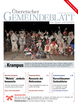 Gedenkfeier - Gemeindeblatt von Eppan und Kaltern
