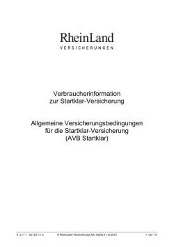 K 2111 02/2013 b - AVB Startklar