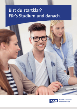 Bist du startklar? Für`s Studium und danach.
