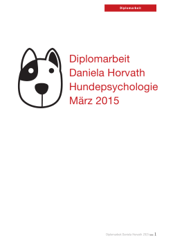 meine diplomarbeit - bei Daniela Horvath Hundepsychologie