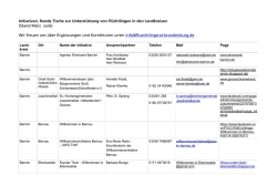 Initiativen, Runde Tische zur Unterst&uuml;tzung von Fl&uuml;chtlingen in den