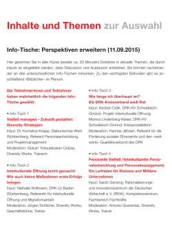 Inhalte und Themen zur Auswahl