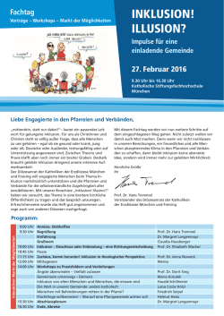 INKLUSION! ILLUSION? - Erzbistum München und Freising