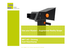 MKT AG - Use your illusion - Augmented reality scopes