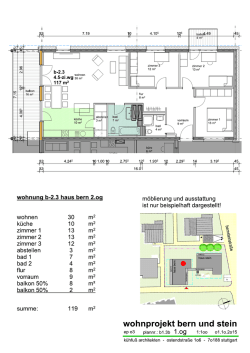 Grundriss 1 - Baugemeinschaft Bern+Stein