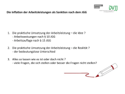 Die$Infla)on$der$Arbeitsleistungen$als$Sank)on$nach