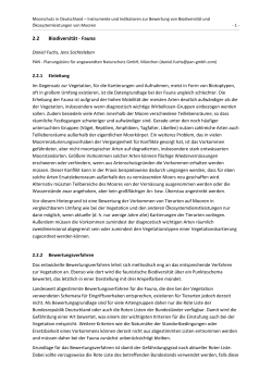 2.2 Biodiversität - Fauna - Infoportal Moorschutz in Deutschland