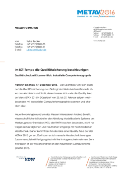 Im ICT-Tempo die Qualit&auml;tssicherung beschleunigen
