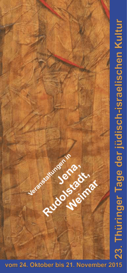 Jena, Rudolstadt, W eimar