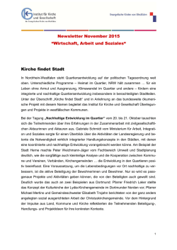Kirche findet Stadt - Institut für Kirche und Gesellschaft
