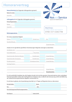 Honorarvertrag - NotarztService