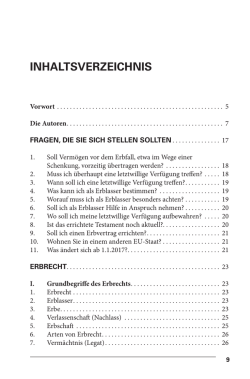 inhaltsverzeichnis