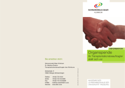 Infoflyer Transplantationsbeauftragter