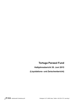 Tortuga Parasol Fund (in Liquidation)