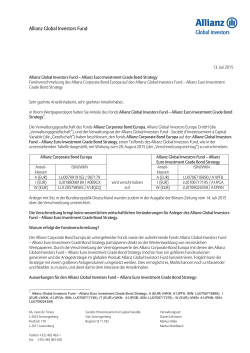 Allianz Global Investors Fund