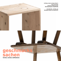geschmacks sachen - Hochschule für Gestaltung Schwäbisch Gmünd