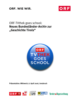 ORF-TVthek goes school: Neues Bundesländer