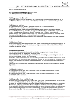 JBS - SECURITYL&Ouml;SUNGEN AUF H&Ouml;CHSTEM NIVEAU