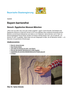 Ein Museum f&uuml;r Alle - Staatliches Museum &Auml;gyptischer Kunst