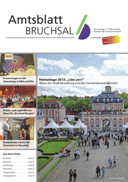 Amtsblatt - Stadt Bruchsal