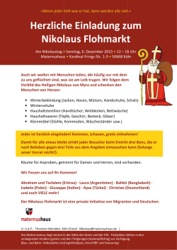 Nikolaus-Flohmarkt Einladung Flüchtlinge bearbeitet