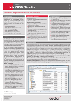 ODXStudio - Einfach ODX-Diagnosedaten ansehen und bearbeiten
