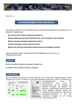 Grabmalantr&auml;ge sicher bearbeiten