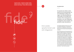 Eine Landes- sprache lernen und sich integrieren