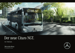 Der neue Citaro NGT. - Mercedes-Benz