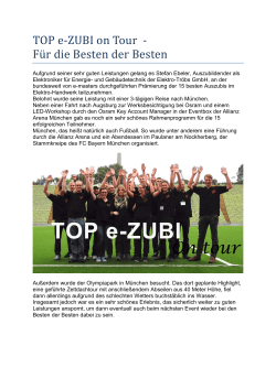 TOP e-ZUBI - Elektro Tröbs