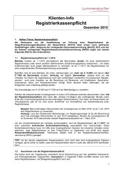 Info Registrierkasse 5/2015