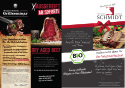 DRY AGED BEEF - Metzgerei Schmidt