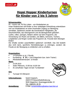 Hopsi Hopper Turnen Ottmanach
