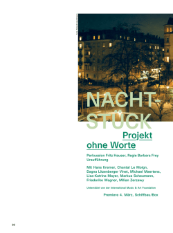Das Schauspielhaus-Journal über „Nachtstück“